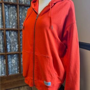 Eddie Bauer Women's Bright Orange Hoodie Jacket